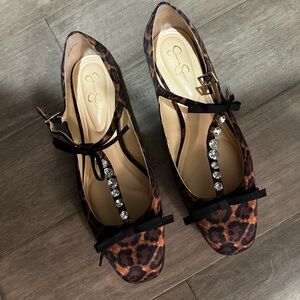 Leopard Print Heeled Shoes